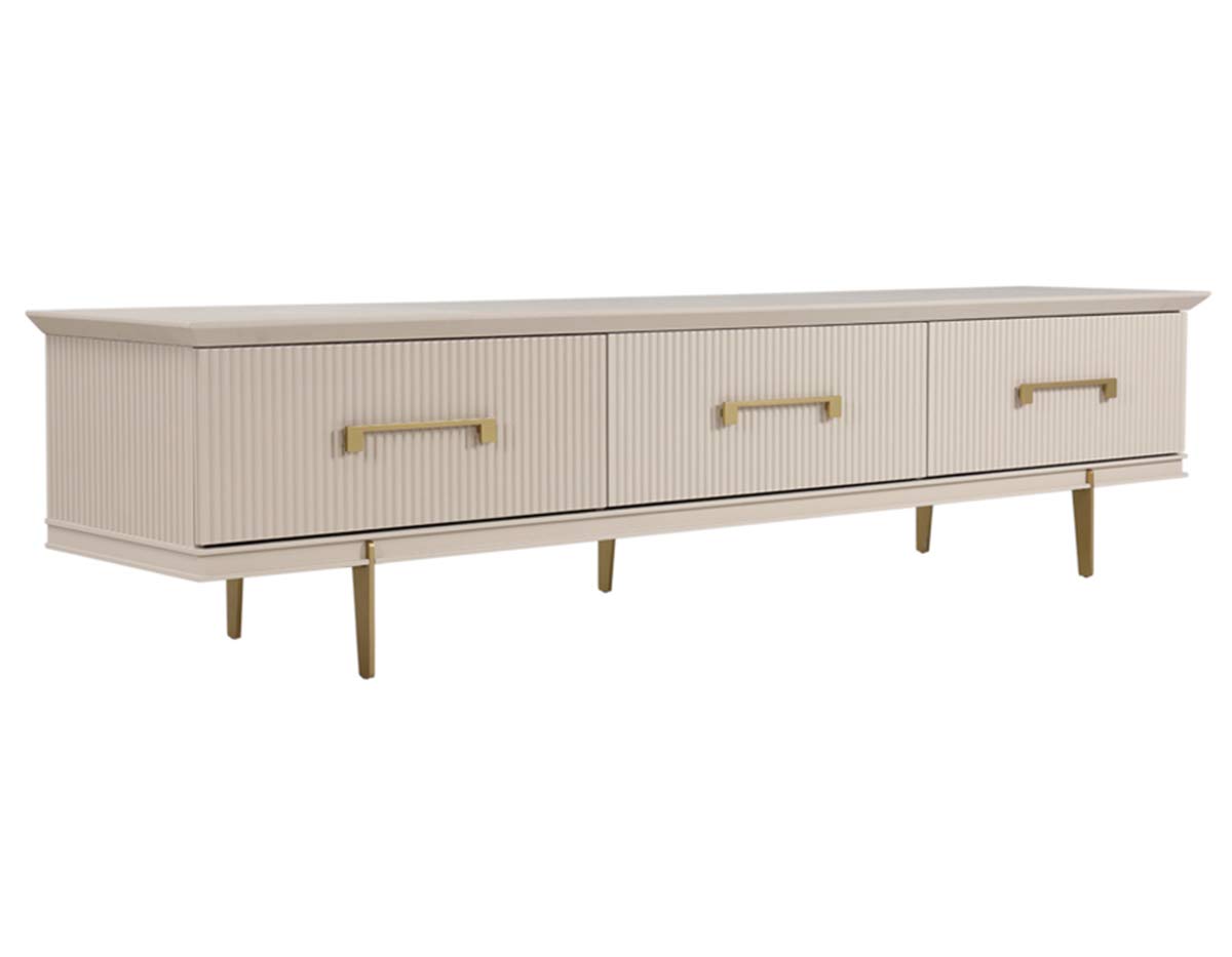Homes r us Luxury Collection OSAKA Entertainment Unit, Cream - 240 x 50 x 57 cms