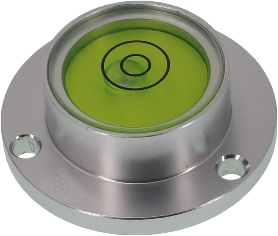Metal Horizontal Bubble Bull's-Eye Level Universal Horizontal Bubble Flange Water Bubble Level Horizontal Bubble Small Household (30 * 11mm(Green))