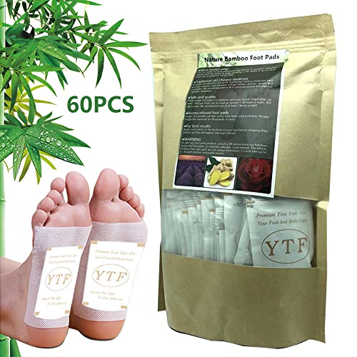 Foot Pads, YTF 60 Relief Foot Patch and 60 Adhesive Sheets Foot Care Improve Sleep Premium Cleansing Lavender Foot pad 60pads