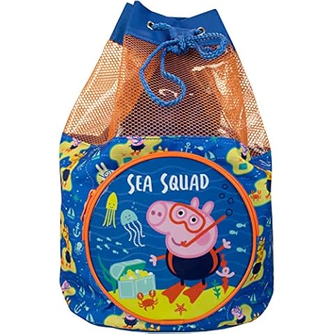 Peppa Pig Niños Bolsa de baño George Pig Azul con Cordón Cover