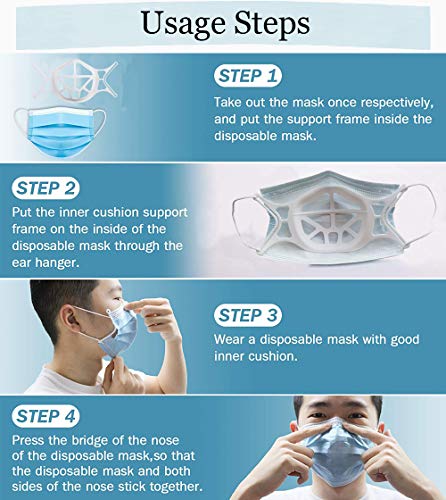 Staffa per il viso in silicone 3D, staffa per la