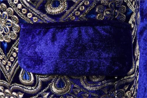 Men Floral Embroidery Wedding Blazer Formal Slim Fit Single Button Mens Party Business Suit Jacket2