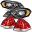 Headlight & Tail Light Pair-Black