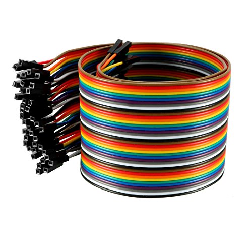 UXCELL femmina a femmina 40P jumper Wire 2.54 mm