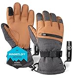 Ski & Snow Gloves - Cold Weather Waterproof Winter Snowboard Gloves for Men & Women - Ideal for Skiing & Snowboarding