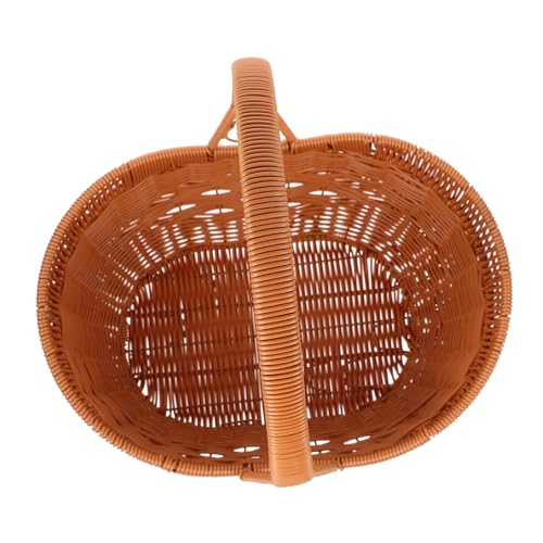 KOCKSHION Cesta de yuanbao conformado pequeño suministros de picnic mimbre tejido canasta tejida de postre cesta de picnic tejida cesta de cocina cesta de pan tejida páginas