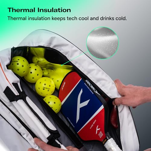 Image of HUNDRED Pickle Pack Pickleball Kit Bag | Spacious Paddle Sports Kit Bag with Large Compartment for Paddles, Shoes & Gear - Ideal for Sports, Gym & Travel | Unisex Design