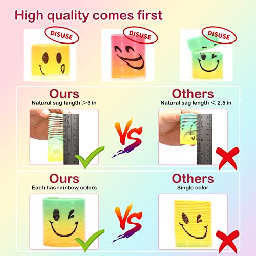 Image of AZEN 24 Pcs Mini Spring Party Favors for Kids 3-5 4-8, Goodie Bags Stuffers for Birthday Party, Classroom Prizes Kids Prizes, Small Bulk Toys Gifts (4 Smile)