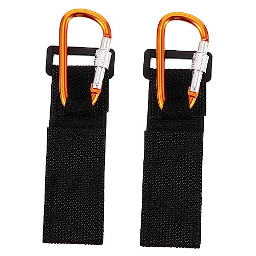 ERINGOGO 2個便利な クリップ アルミ合製フックで買い物袋やリュックをしっ