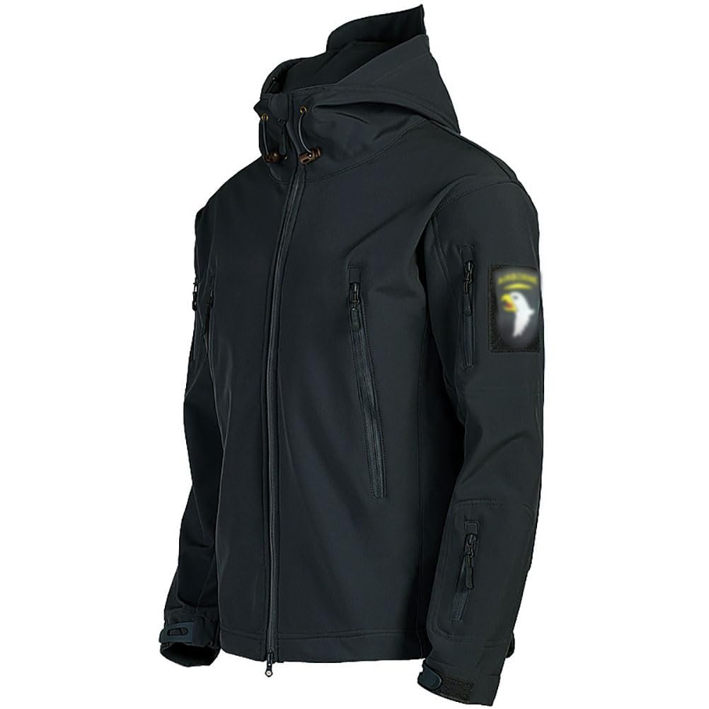 Homme 2 Pièces Tactique de Costume Vêtements Chaud Veste Impermeable Manteau Hiver Uniforme Militaire Tenue Blouson de Combat et Cargo Pantalon pour Camping