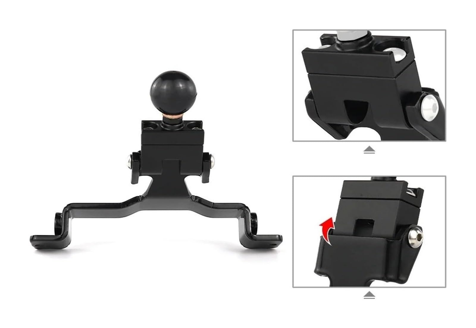 Manillar USB para Motocicleta para BMW para R1200RS 2014 2015 2016 2017 2018 Motocicleta Móvil Teléfono Soporte GPS Navegación Placa(Type 3)