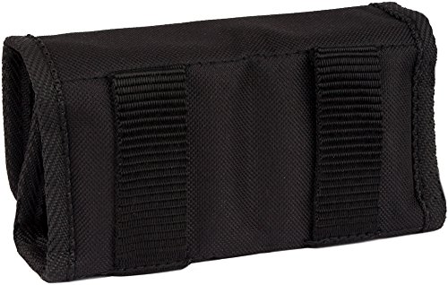 Bronzedog Shooter's Pouch Nylon Ammo Cartridge Belt Holder Shotgun 16 Gauge Camo Shotshell Carrier Hunting Accessories (Plain Black) #TOP4