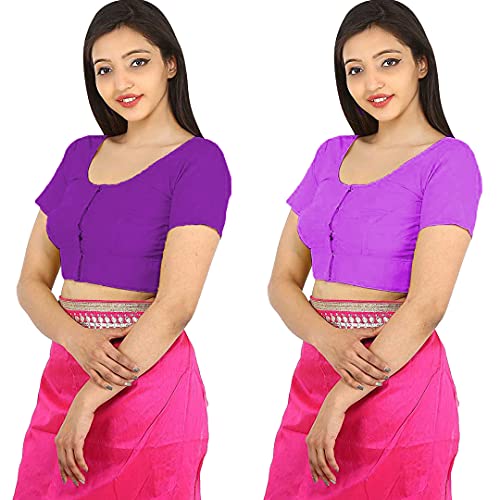 Image of Namita Women's Rubia Cotton Solid Half Sleeve Blouse