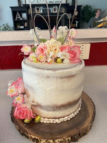 DreamLily Baby Girls Flower Crown Spring Bunny Headband Woodland Floral Head Piece for Toddler BB144