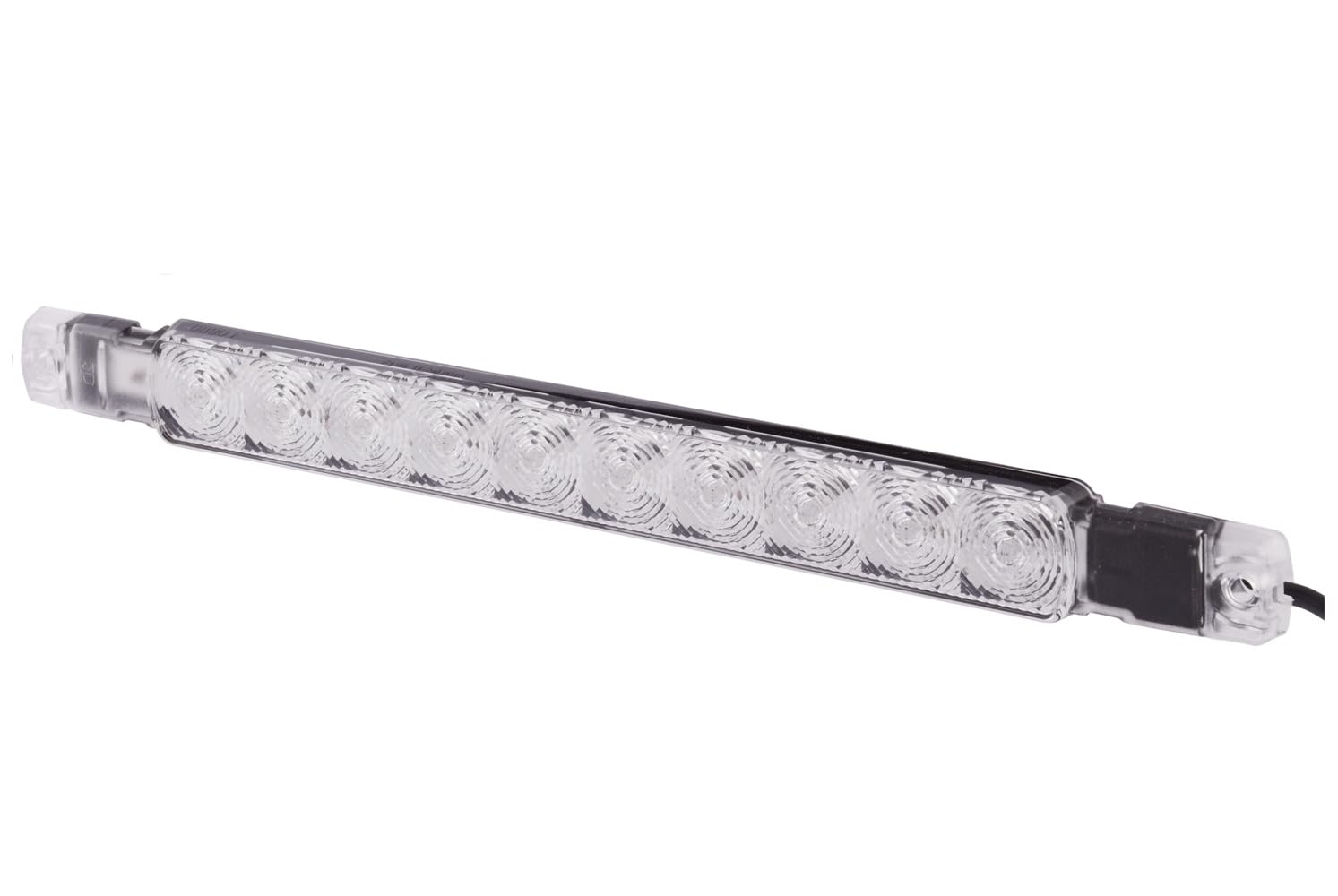HELLA 2NE 980 889-501 Nebelschlussleuchte - Strip Lamp - LED - 12V - Anbau - Lichtscheibenfarbe: transparent - Kabel: 2500mm - Stecker: offene Kabelenden - hinten