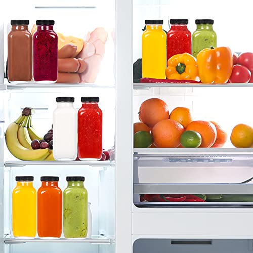 Moretoes BULULUO2022062201 16Oz Juice Bottles, Clear Glass Jars thumb #4