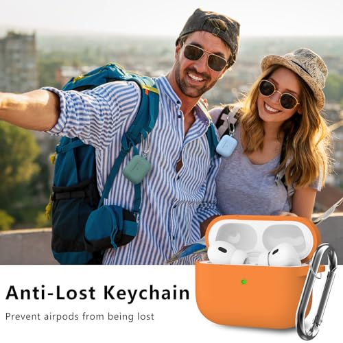 Image of Ljusmicker for AirPods Pro Case Cover with Cleaner Kit,Orange
