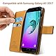 Anjoo Hülle Kompatibel für Samsung Galaxy A5 2017, Handyhülle Tasche Premium Leder Flip Wallet Case Kompatibel für Galaxy A5 2017 [Standfunktion/Kartenfächern/Magnetic Closure Snap], Schwarz