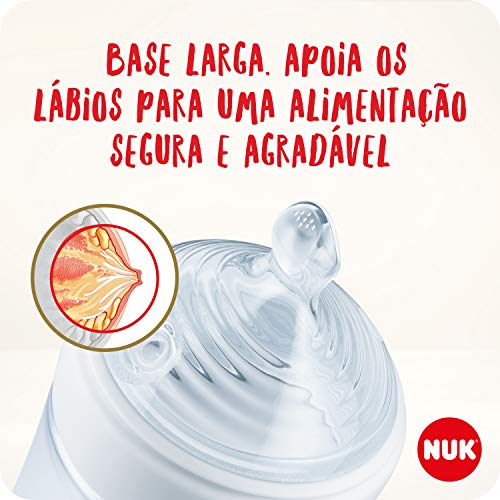 Mamadeira Essence S2 Neutral - NUK, Branca, 260 ml