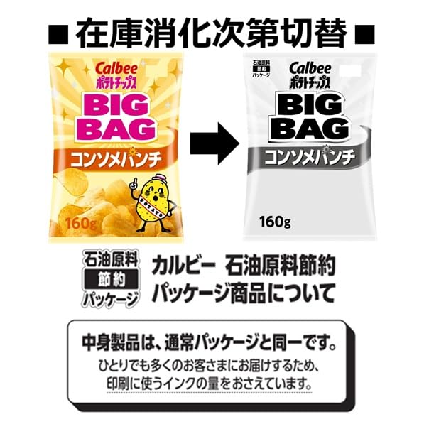 Amazon.co.jp: カルビー ポテトチップスBIGバック 6種アソート 計6袋