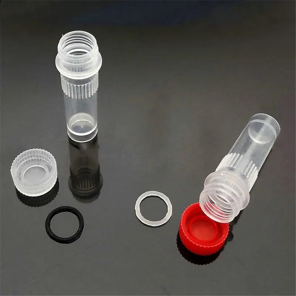 Attrezzature e forniture di laboratorio 500 pezzi/lotto provette da laboratorio 1 ml in PP con guarnizione in silicone, tappo filettato senza scala, fiala for campioni