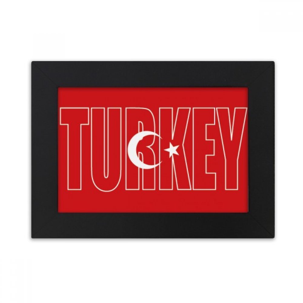 Cadre Photo Turquie Noir 10.2x15.2cm pour Bureau et Maison