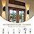 YOFOVI Outdoor Wall Lights, 2 Pack Waterproof Exterior Lighting Fixtures, Anti-Rust Outdoor Light Fixture Black Aluminum Porch Lights for Garage