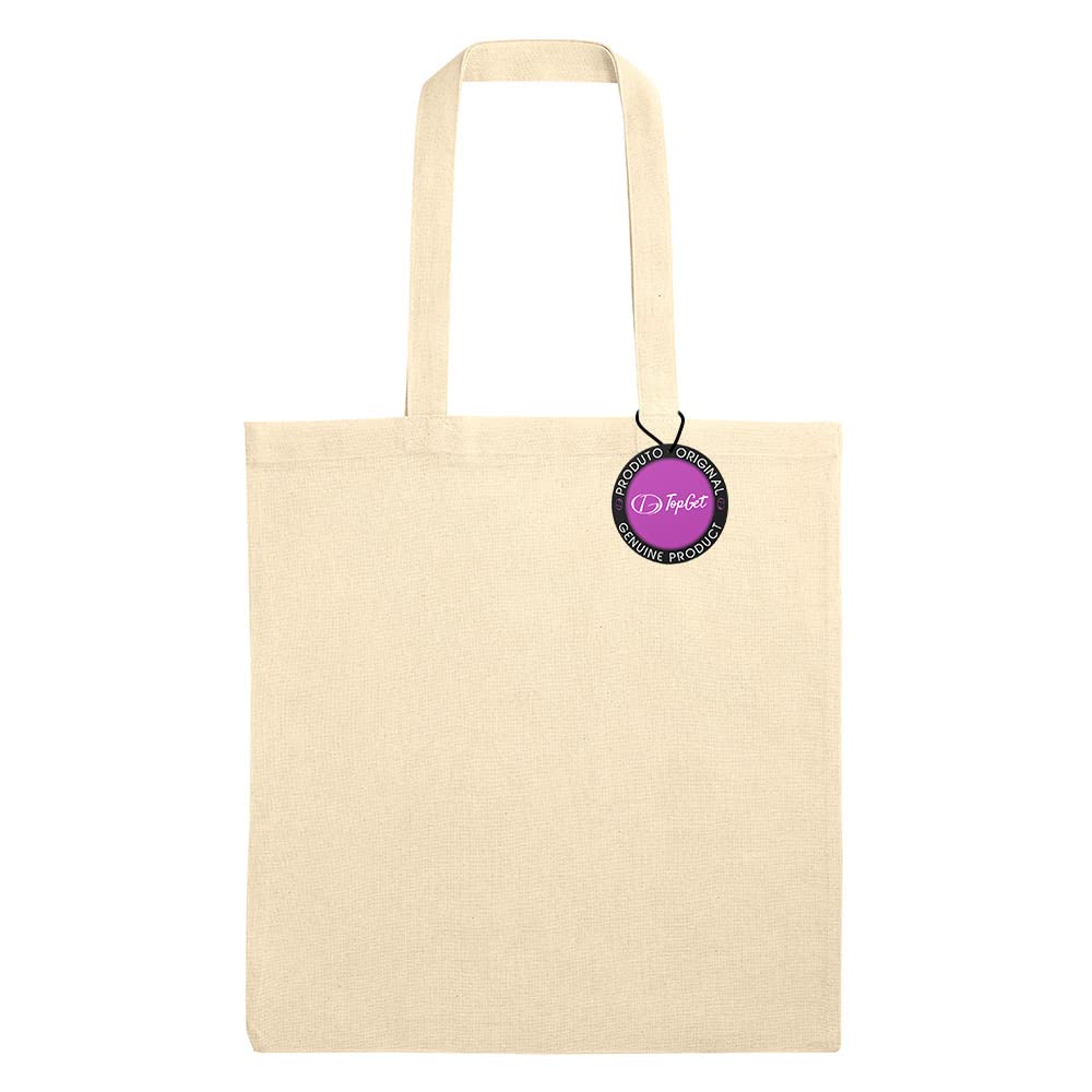 TopGet Sacola Ecobag em Algodão 37x41cm Palermo TopGet (Natural)