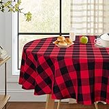 Múltiples funciones: estos manteles a cuadros son aplicables para cualquier ocasión de comedor en interiores y exteriores, ya sea para usos decorativos o funcionales. Ideal para picnic, barbacoa, camping, boda, fiesta, bufé, Acción de Gracias y Navidad. Esta es definitivamente una opción única para decoraciones navideñas.