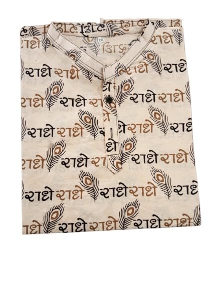 niak Men's Half Sleeve Om Printed Kurta - Pure Cotton Ethnic Wear for a Stylish Look-picture-34