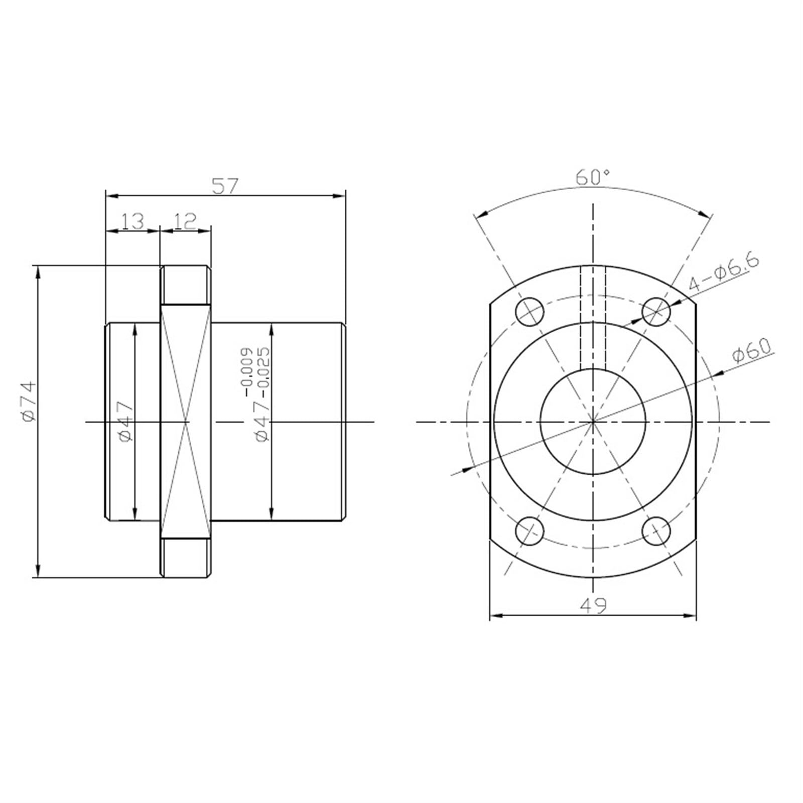 Vis à billes CNC à mouvement linéaire Vis à billes roulées en plomb de 25 mm 1 pièce Vis à billes roulées SFE2525 Écrou à billes
