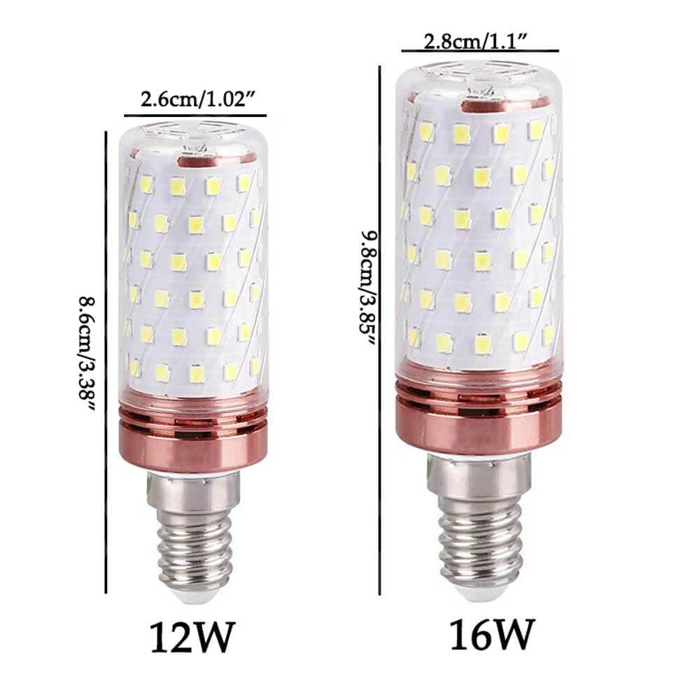 Paquete de 5/10 Bombillas Led de Maíz E14, Bombillas Led de Bajo Consumo de 16 W, Equivalente a Bombillas Incandescentes de 100 W, Luz Blanca Diurna 6000 K, Bombilla de Maíz Led de Bajo Cons