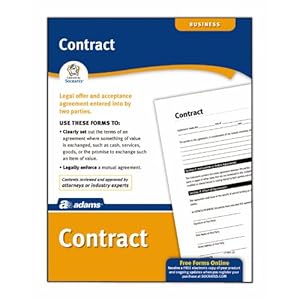 Adams Contract Forms, Includes Downloadable, Fillable Digital Forms, White (LF601)