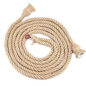 EXCLUZO Lamp Hemp Rope, Industrial E27 Multi Purpose Lamp Holder for Home(4 Meters 2 lamp Holder)