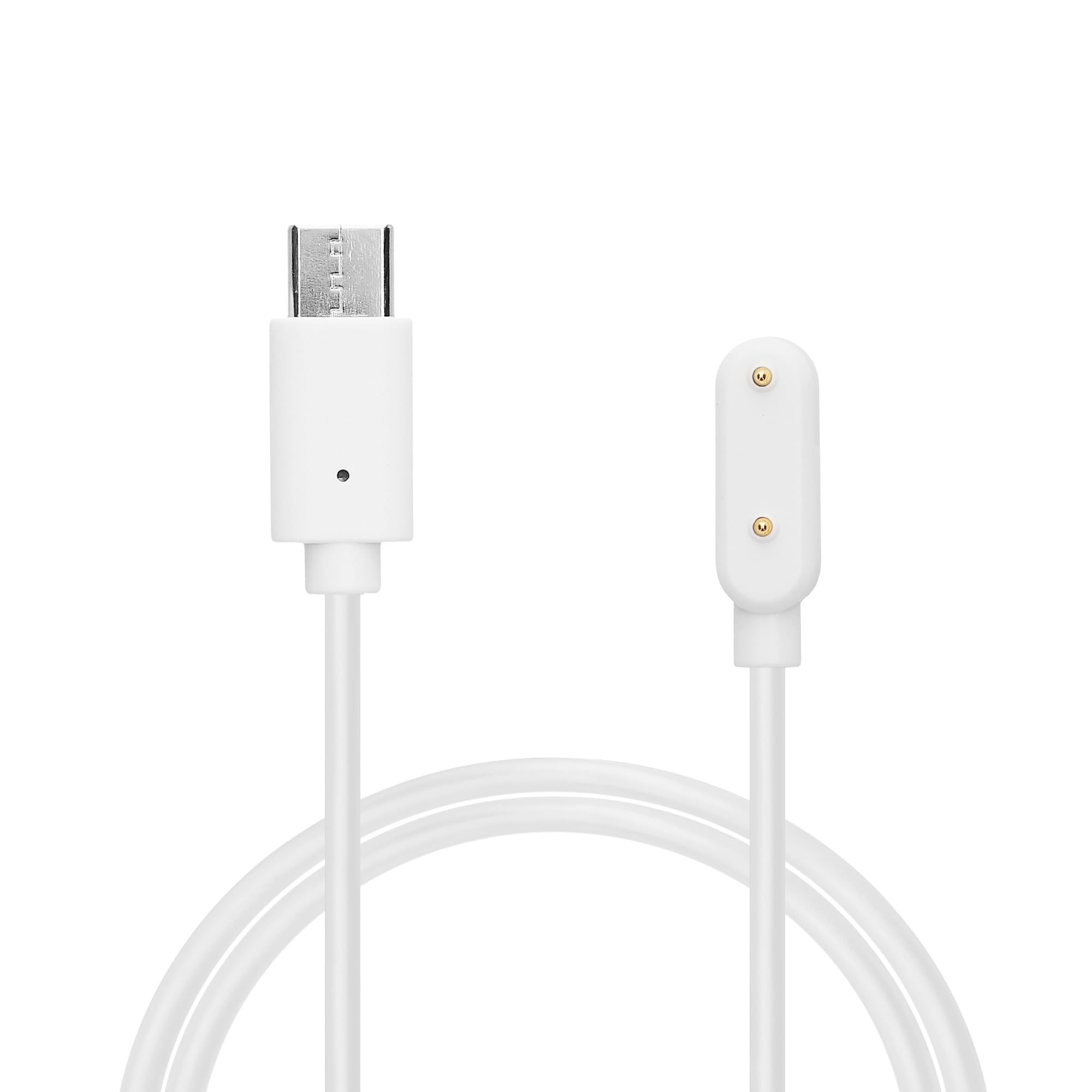 kwmobile Charger Compatible with Samsung Galaxy Fit 3 - Charger USB-C Cable for Charging Smart Watch - White