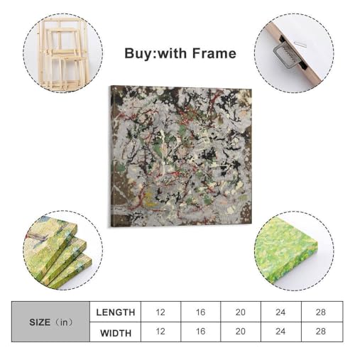 Tableau Jackson Pollock Number 21 pour sublimer votre salon moderne - 2