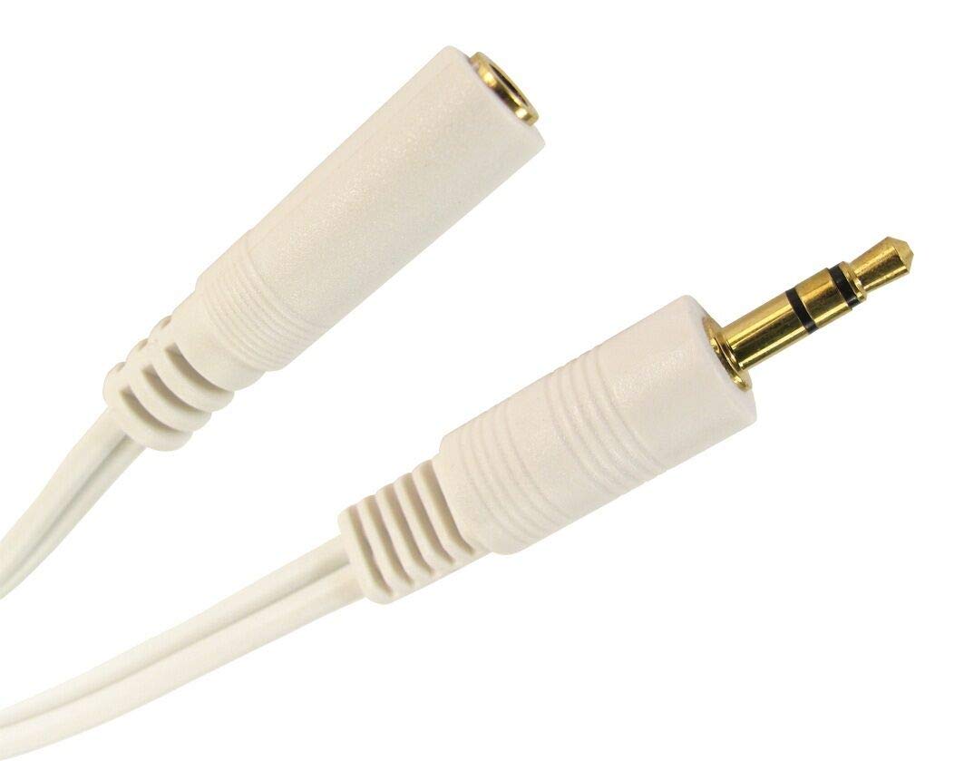 JAFSAL ONLINE 3.5mm Gold-Plated Stereo Jack Male to Female Aux Audio Cable Auxiliary Music Sound Plug Lead Ideal for smartphones Windows phone - Image 2