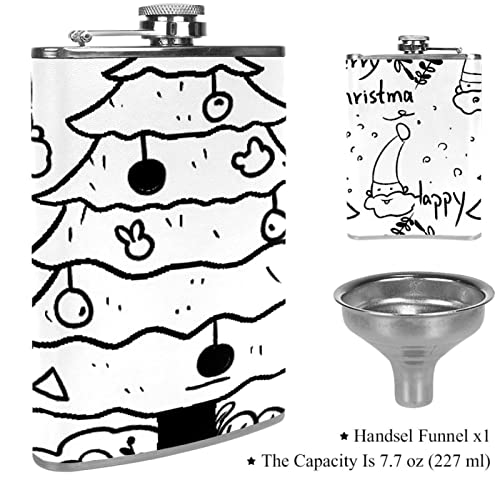 Flasque de Noël en acier inoxydable premium avec entonnoir de précision - 4