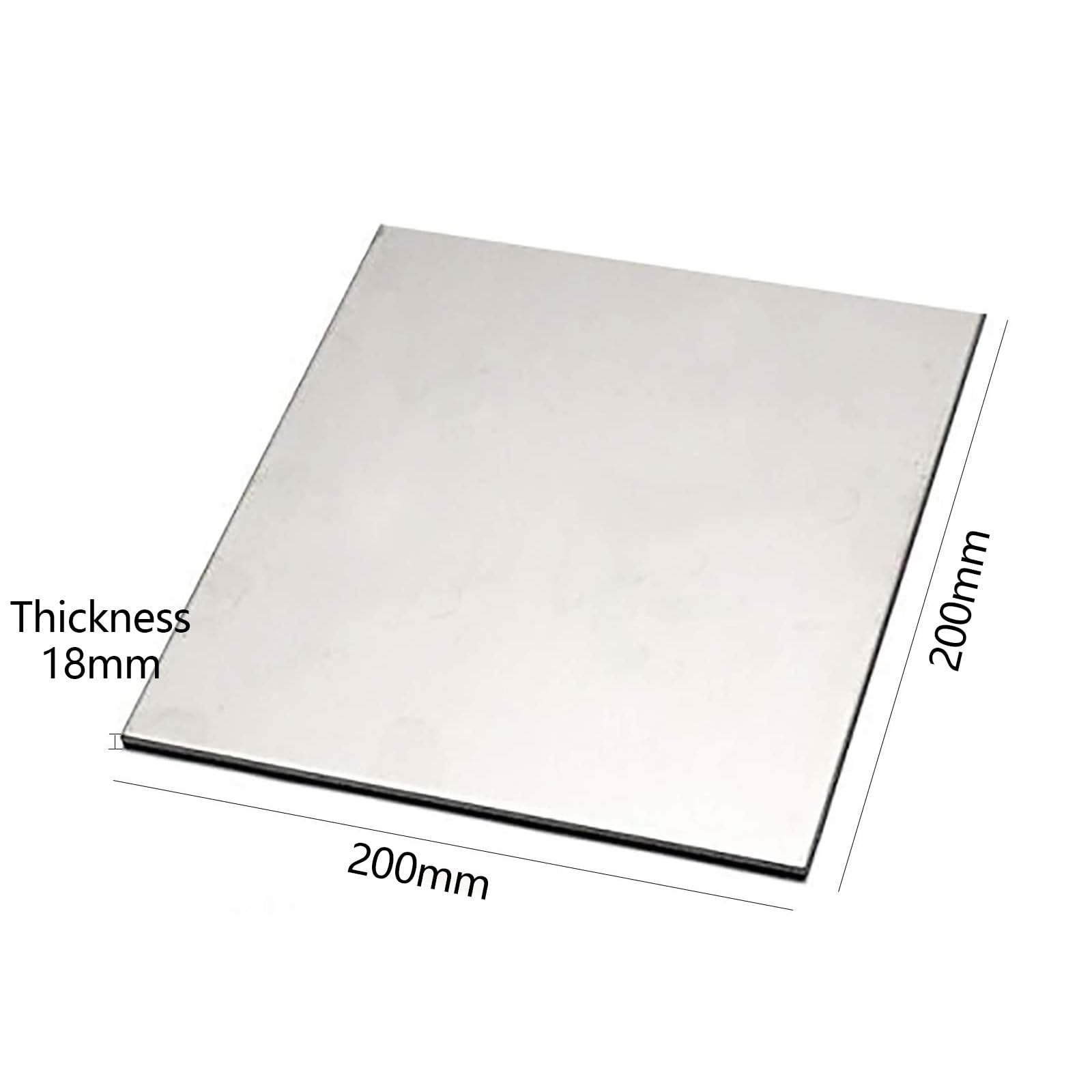PHasz Titanium Sheet 200×200×12Mm-200×200×20Mm, Ta1/Ta2 Metal Titanium Plate for Chemical, Automotive and Industries,200×200×18mm