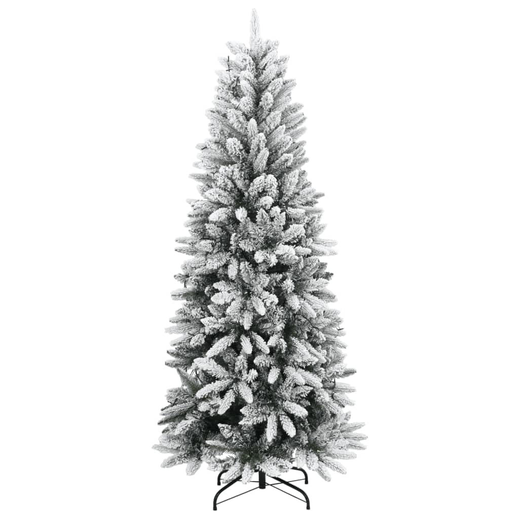 Pre-Lit Artificial Christmas Tree, wysokość 120 cm, śnieżnoblokowana zieleń PCW/PE, 150 ciepła biel, stabilny stojak ze stali, dekoracja domu