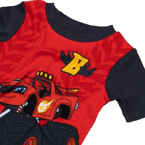 Nickelodeon Boys' 4-Piece Snug-fit Cotton Pajama Set, Soft & Cute for Kids3