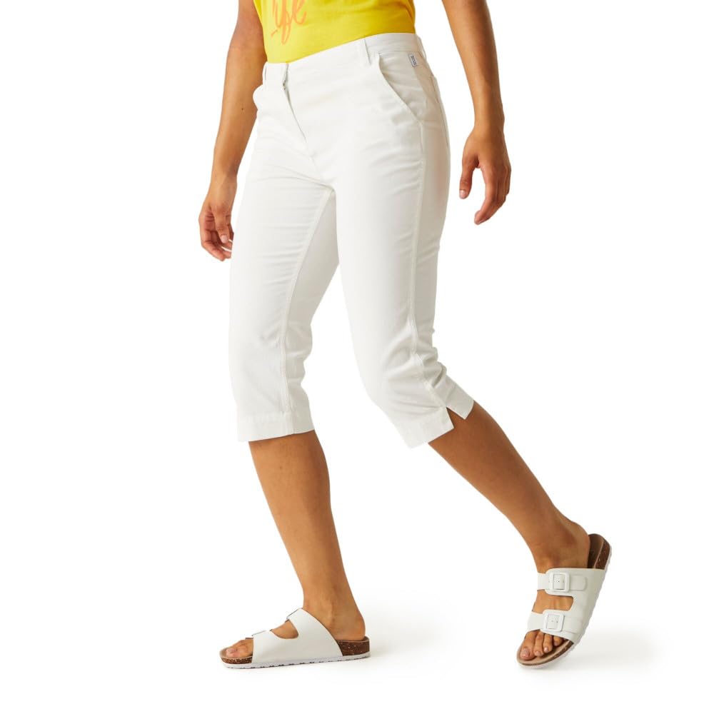 Regatta Women's Bayletta Capri Trousers - White - 16
