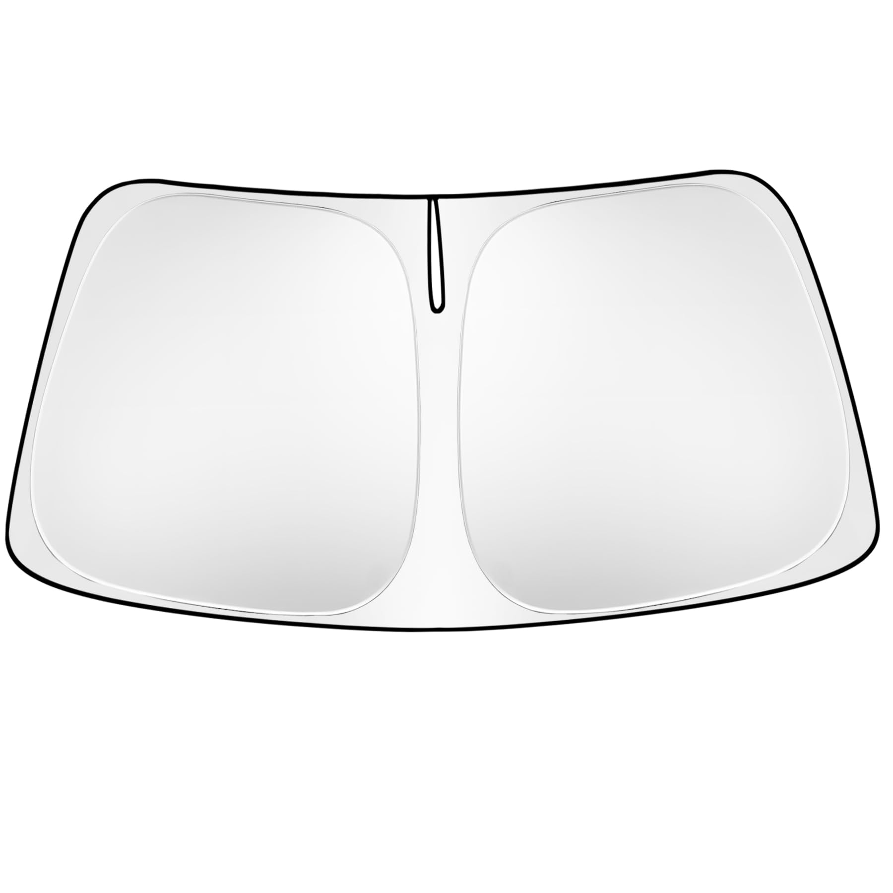 MusTree Windshield Sun Shade fit for Dodge Ram 1500 2019 2020 2021 2022 2023 2024 2025 Car Foldable Windshield Sunshades with Silver+Black Double Layer Thickening