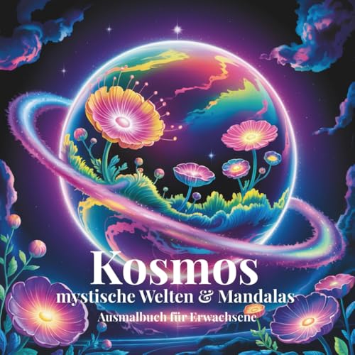 Kosmos, mystische Welten & Mandalas: Ausmalbuch fuer Erwachsene