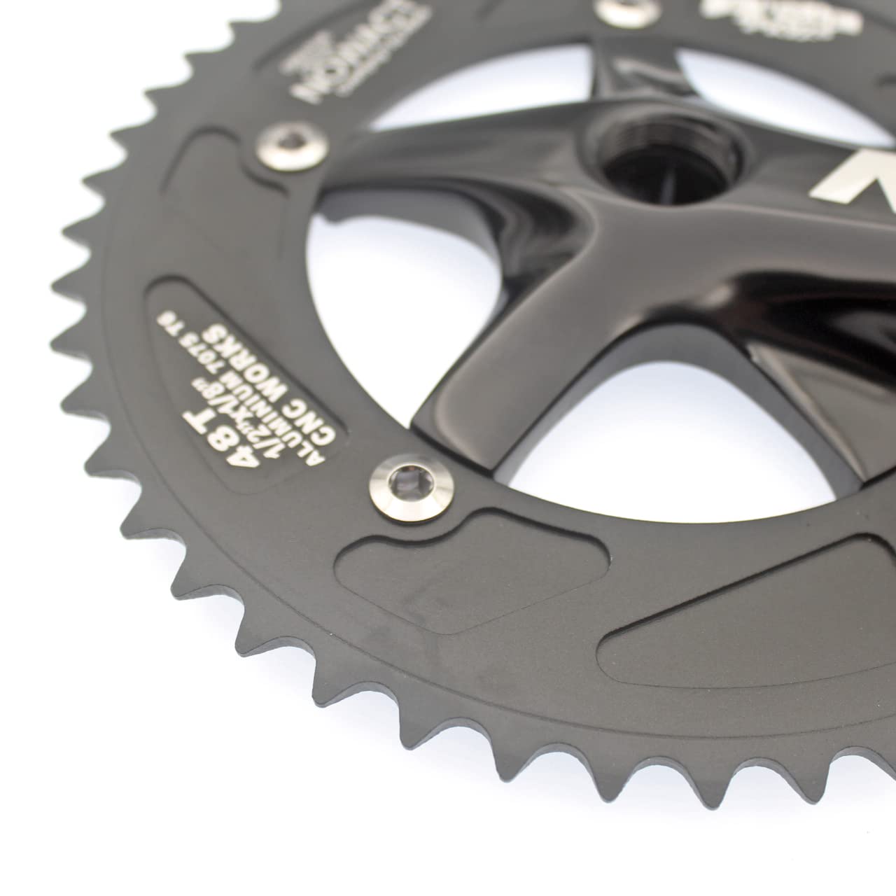 Guarnitura MTB Grulli for Bici da Strada 48T 130 BCD. Chainring in Lega di Alluminio in Lega di Alluminio in Lega di Alluminio Guarnitura