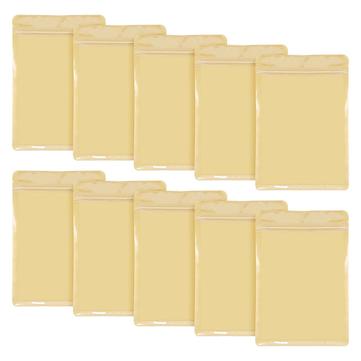 100 Bolsas De Almacenamiento De Alimentos con Cierre Hermético Frontal Transparente, Bolsas De Papel Kraft Resellables, Bolsas De Papel Marrón Autosellantes para Té Y Café, 16cm x 24cm