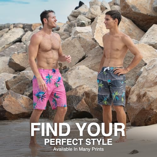 Image of Kanu Surf Men's Big Viper Extended Size Stripe Swim Trunk