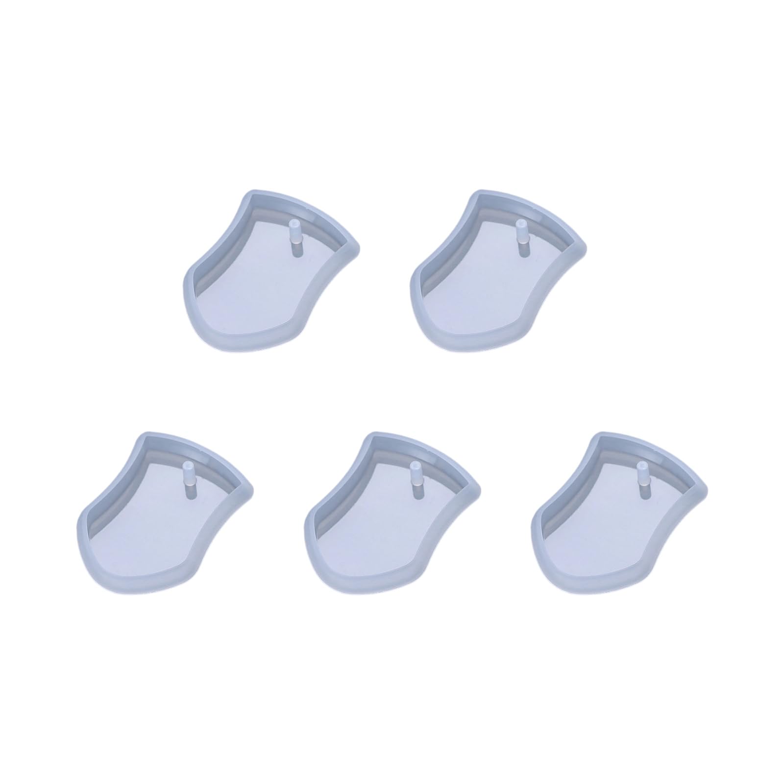 CAZSTYK of 5 Silicone Pendant Keychain for Jewelry Making Craft Projects Silicone Craft