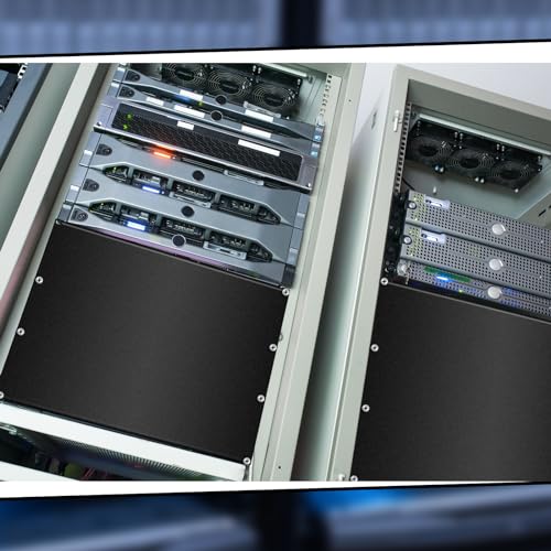Image of Leinuosen 2 Pcs 8U Blank Rack Panels, 19 in Metal Server Rack Covers
