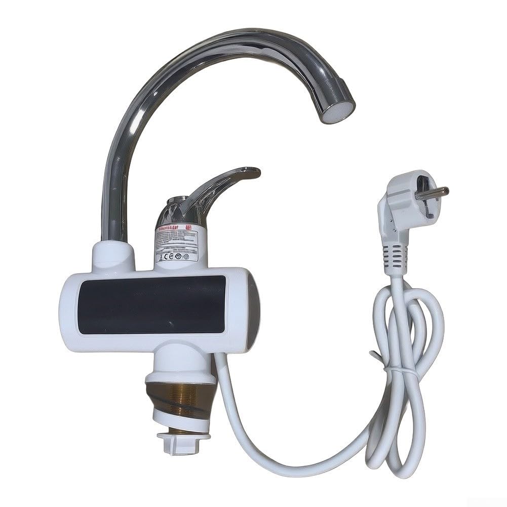 Rubinetto dell'acqua calda da 3000 W, in acciaio inox, display a LED